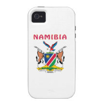 Escudo de armas de Namibia Case-Mate iPhone 4 Carcasa
