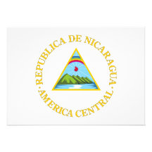 Escudo de armas de Nicaragua Invitacion Personal