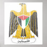 Escudo de armas de Palestina Poster
