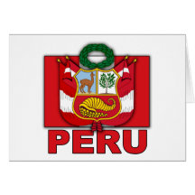 Escudo de armas de Perú Felicitación