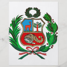 Escudo de armas de Perú Flyer A Todo Color