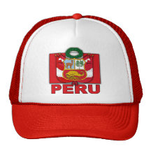 Escudo de armas de Perú Gorros