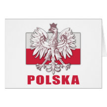 Escudo de armas de Polonia Polska Tarjeta