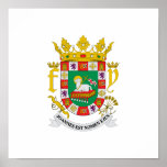 Escudo de armas de Puerto Rico Poster
