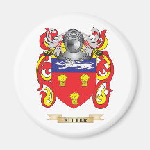 Escudo de armas de Ritter (escudo de la familia) Imanes