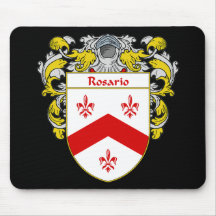 Escudo de armas de Rosario (cubierto) Alfombrillas De Ratón