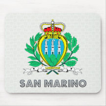 Escudo de armas de San Marino Tapetes De Raton