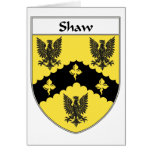 Escudo de armas de Shaw/escudo de la familia Felicitaciones