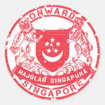 Escudo de armas de Singapur Etiqueta