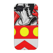 Escudo de armas de Skellie iPhone 4 Funda