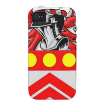 Escudo de armas de Skellie Vibe iPhone 4 Fundas