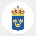 Escudo de armas de Suecia Etiqueta