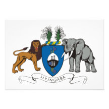Escudo de armas de Swazilandia Invitación Personalizada