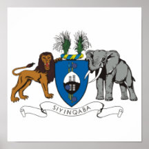 Escudo de armas de Swazilandia Posters
