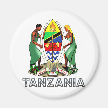 Escudo de armas de Tanzania Iman Para Frigorífico