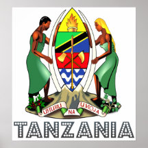 Escudo de armas de Tanzania Posters