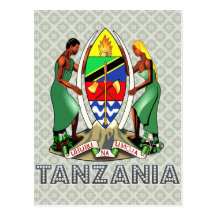Escudo de armas de Tanzania Tarjeta Postal