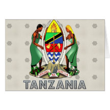 Escudo de armas de Tanzania Tarjetas
