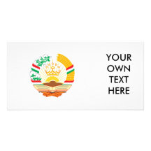 Escudo de armas de Tayikistán Tarjetas Fotográficas Personalizadas