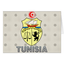Escudo de armas de Túnez Felicitación