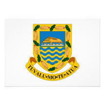 Escudo de armas de Tuvalu Invitaciones Personales