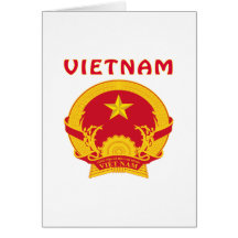 Escudo de armas de Vietnam Tarjeta