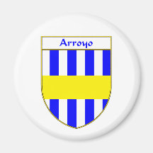 Escudo de armas del Arroyo/escudo de la familia Imán Para Frigorifico