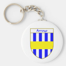 Escudo de armas del Arroyo/escudo de la familia Llaveros Personalizados