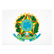 Escudo de armas del Brasil Invitaciones Personales