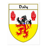 Escudo de armas del Daly/escudo de la familia Tarjetas Postales