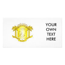 Escudo de armas del d'Ivoire de Côte Tarjeta Fotografica Personalizada