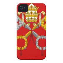 Escudo de armas del él Ciudad del Vaticano iPhone 4 Case-Mate Protectores