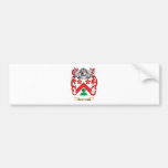 Escudo de armas del espino (escudo de la familia) etiqueta de parachoque