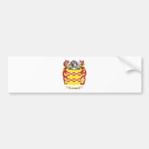 Escudo de armas del funda (escudo de la familia) pegatina de parachoque