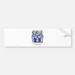 Escudo de armas del gallo pegatina de parachoque