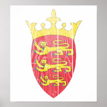 Escudo de armas del jersey poster