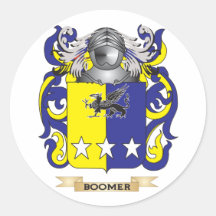 Escudo de armas del nacido en el baby-boom (escudo etiquetas  
