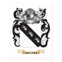 Escudo de armas del pirata informático (escudo de  postal
