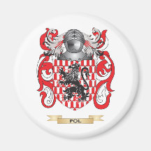 Escudo de armas del político (escudo de la familia imán de nevera