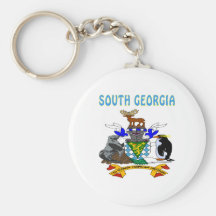 Escudo de armas del sur de Georgia Llavero Personalizado