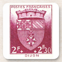 Escudo de armas, Dijon Francia Posavasos De Bebidas