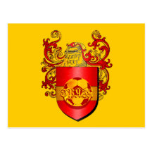 Escudo de armas español clásico de Futbol del fútb Tarjetas Postales