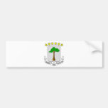 Escudo de armas GQ de la Guinea Ecuatorial Pegatina De Parachoque