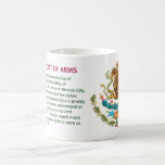 ESCUDO DE ARMAS MEXICANO y historia - taza