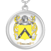 Escudo de armas Phillips (escudo de la familia) Joyerías