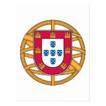 Escudo de armas portugués postal