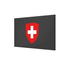 Escudo de armas suizo - recuerdo de Suiza Impresiones En Lona