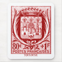 Escudo de armas, Toulouse Francia Tapete De Ratones