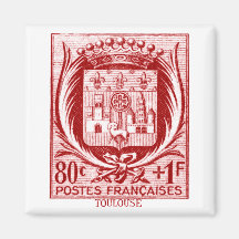 Escudo de armas, Toulouse Francia Imán Para Frigorifico