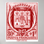 Escudo de armas, Toulouse Francia Poster